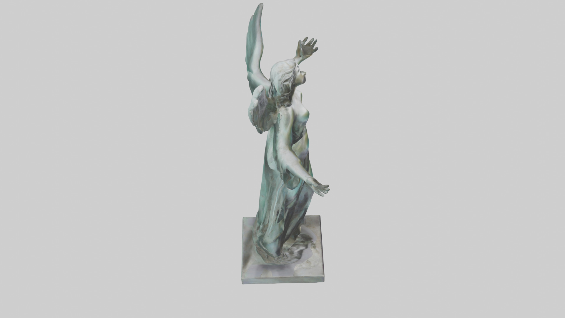 Liberated Dream statue model Low-poly 3D model_18