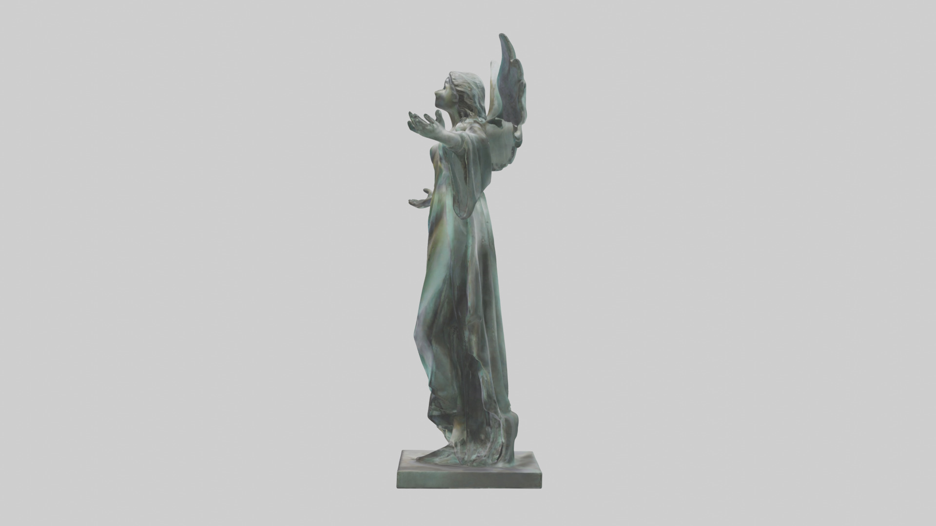 Liberated Dream statue model Low-poly 3D model_12