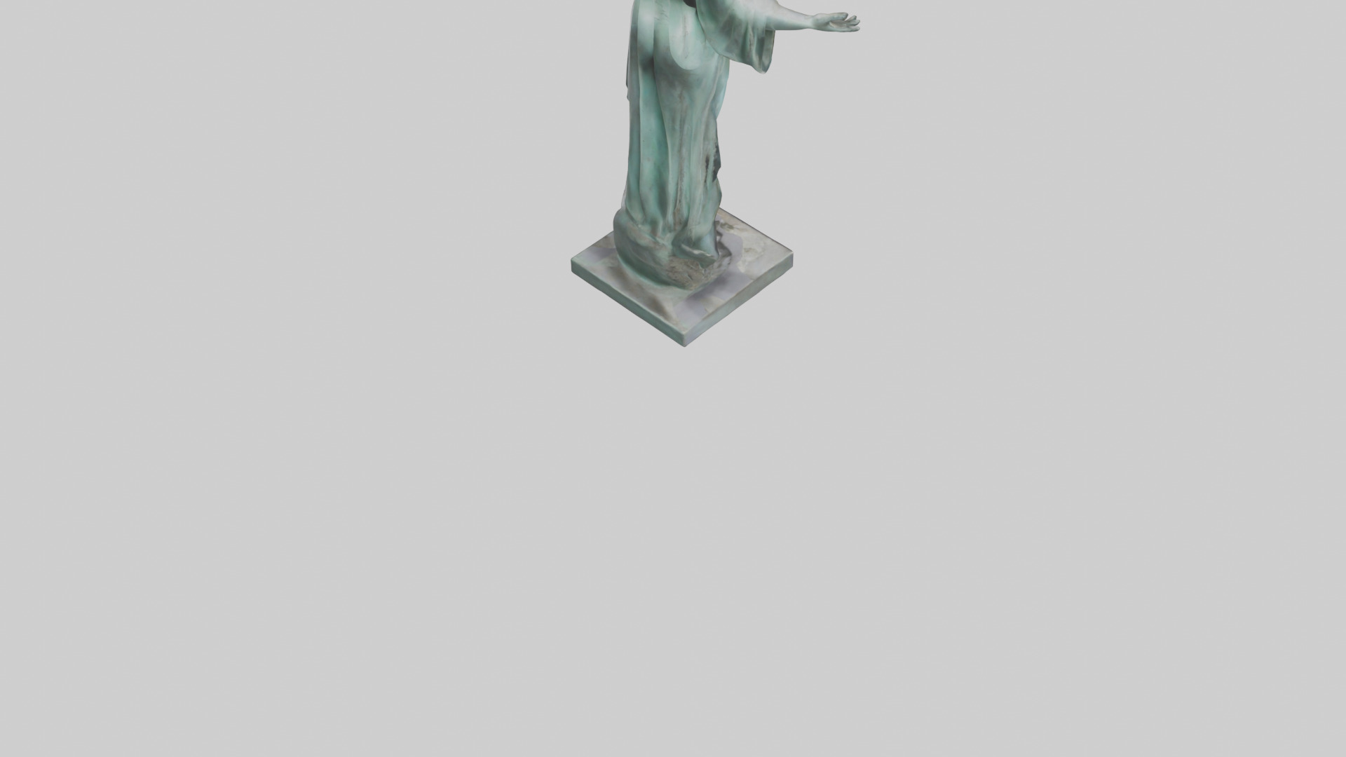 Liberated Dream statue model Low-poly 3D model_7