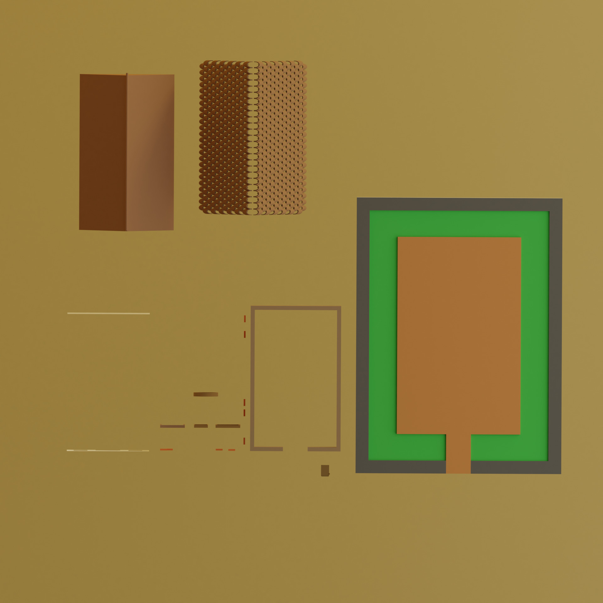 Lowpoly House 1 Low-poly 3D model_2