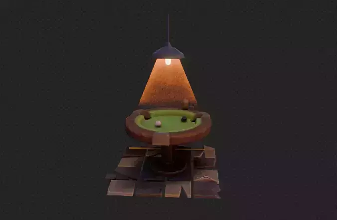 Low Poly Pool Table