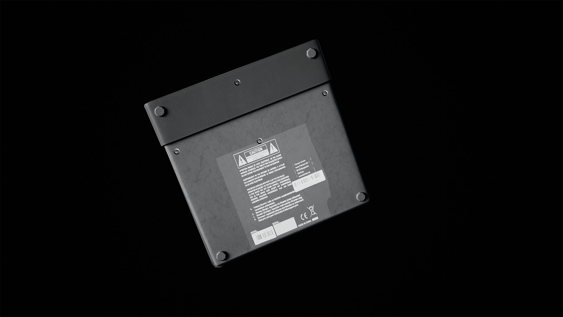 Microphone Desk Game Ready Assets Low-poly 3D model_7