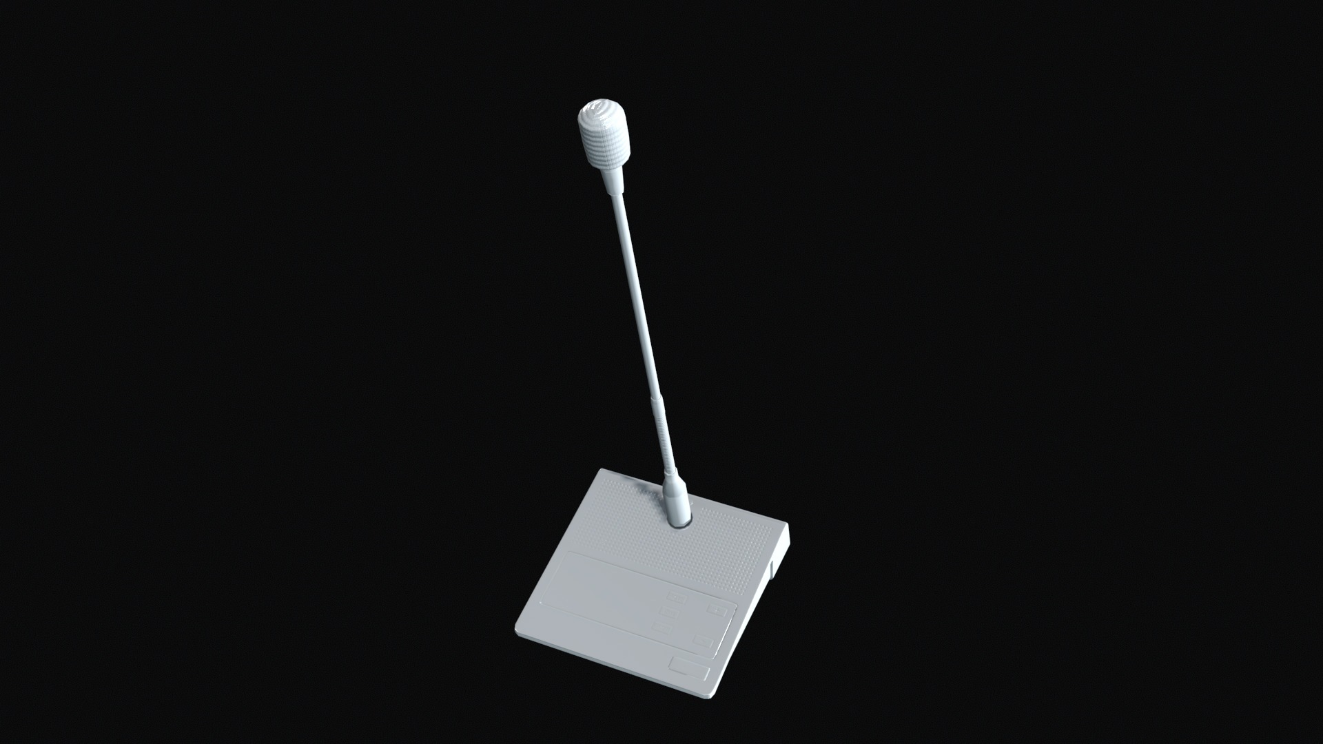 Microphone Desk Game Ready Assets Low-poly 3D model_12