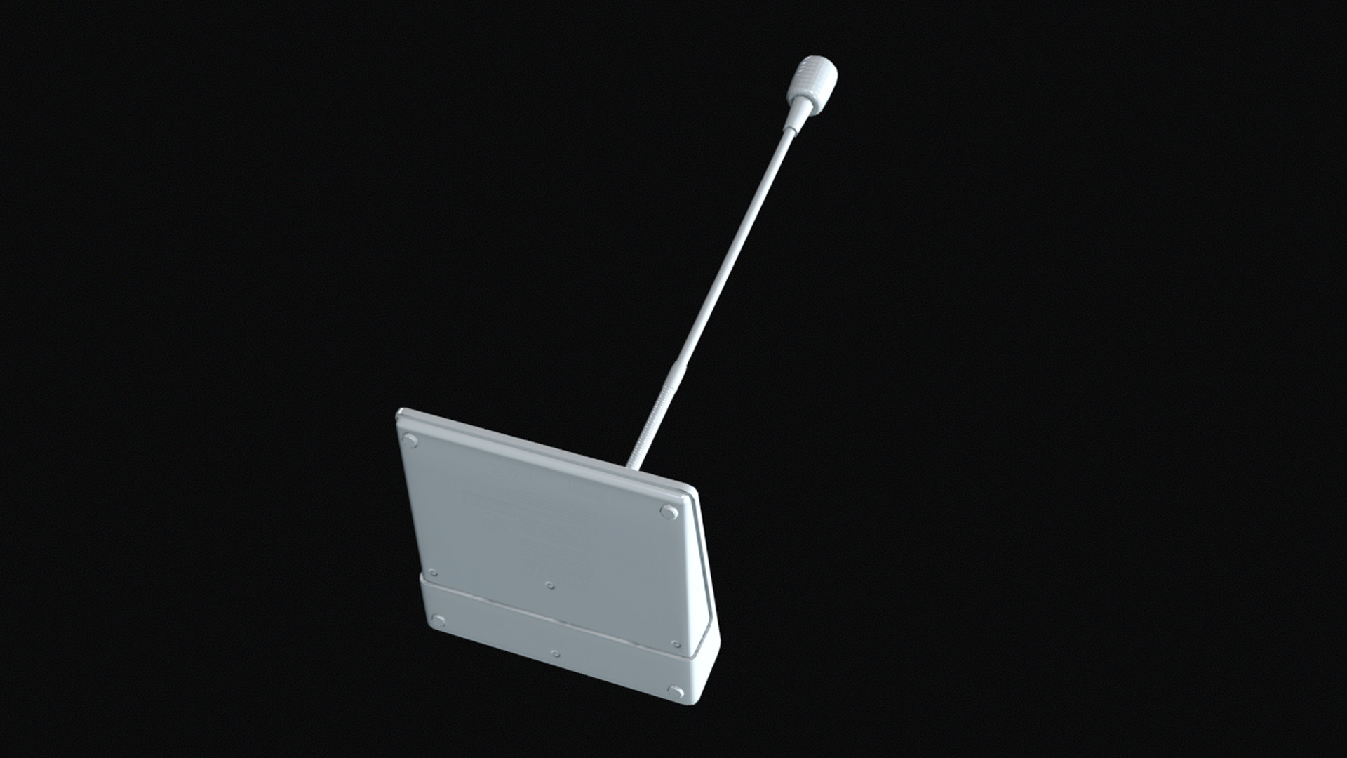 Microphone Desk Game Ready Assets Low-poly 3D model_13