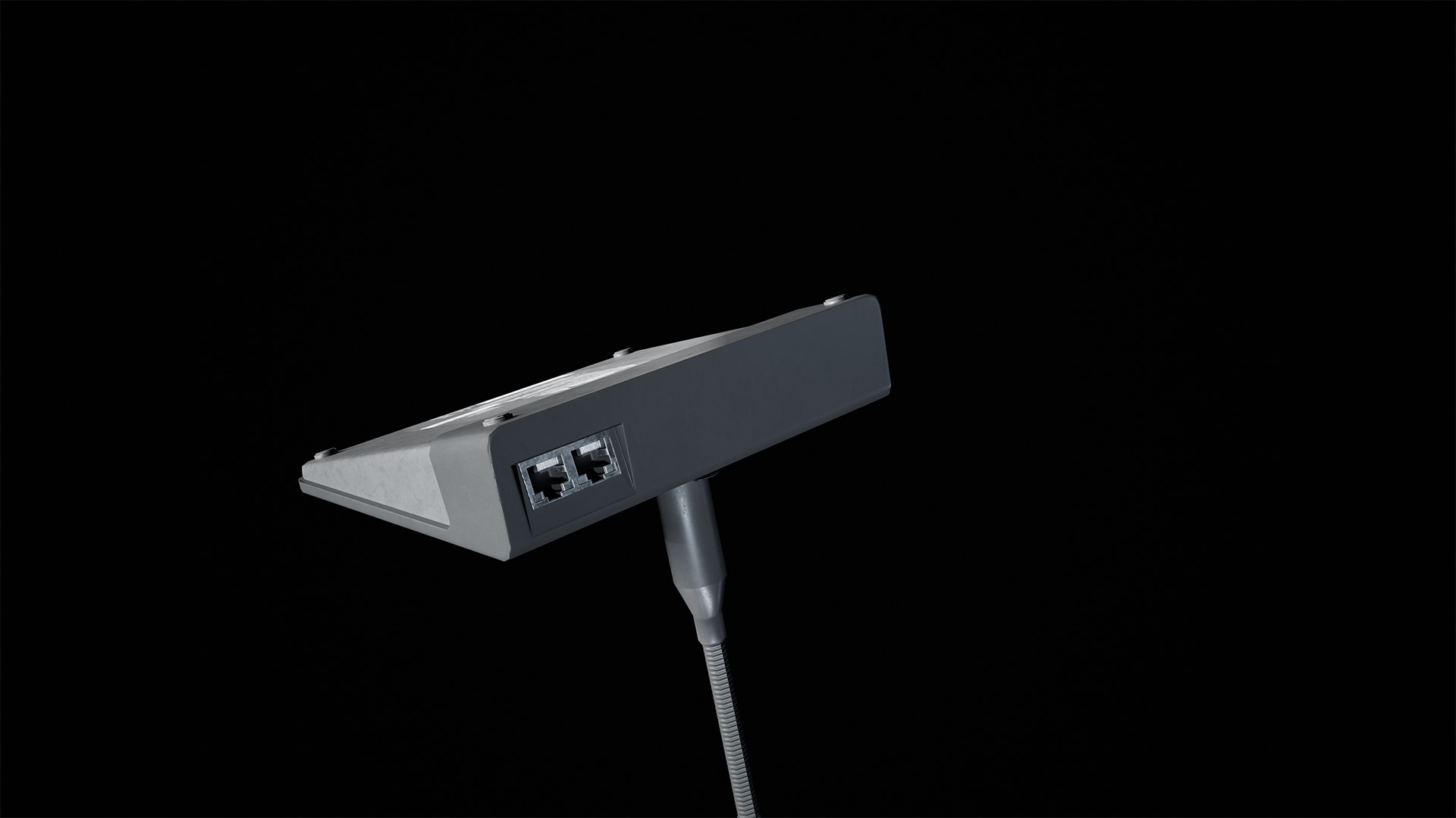 Microphone Desk Game Ready Assets Low-poly 3D model_9