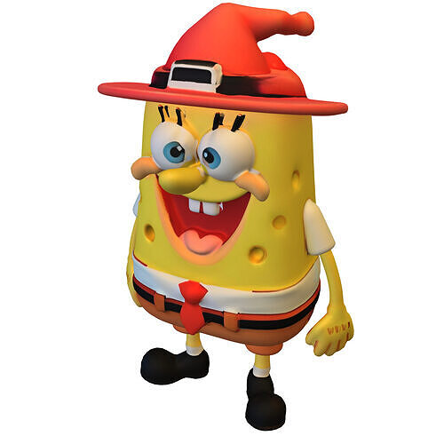 Cartoon Wizard Character Stylized  3D model