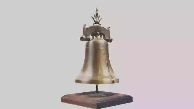 Liberty Bell statue model Low-poly 3D model
