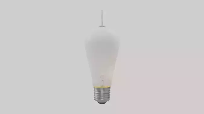 Light bulb model Low-poly 3D model
