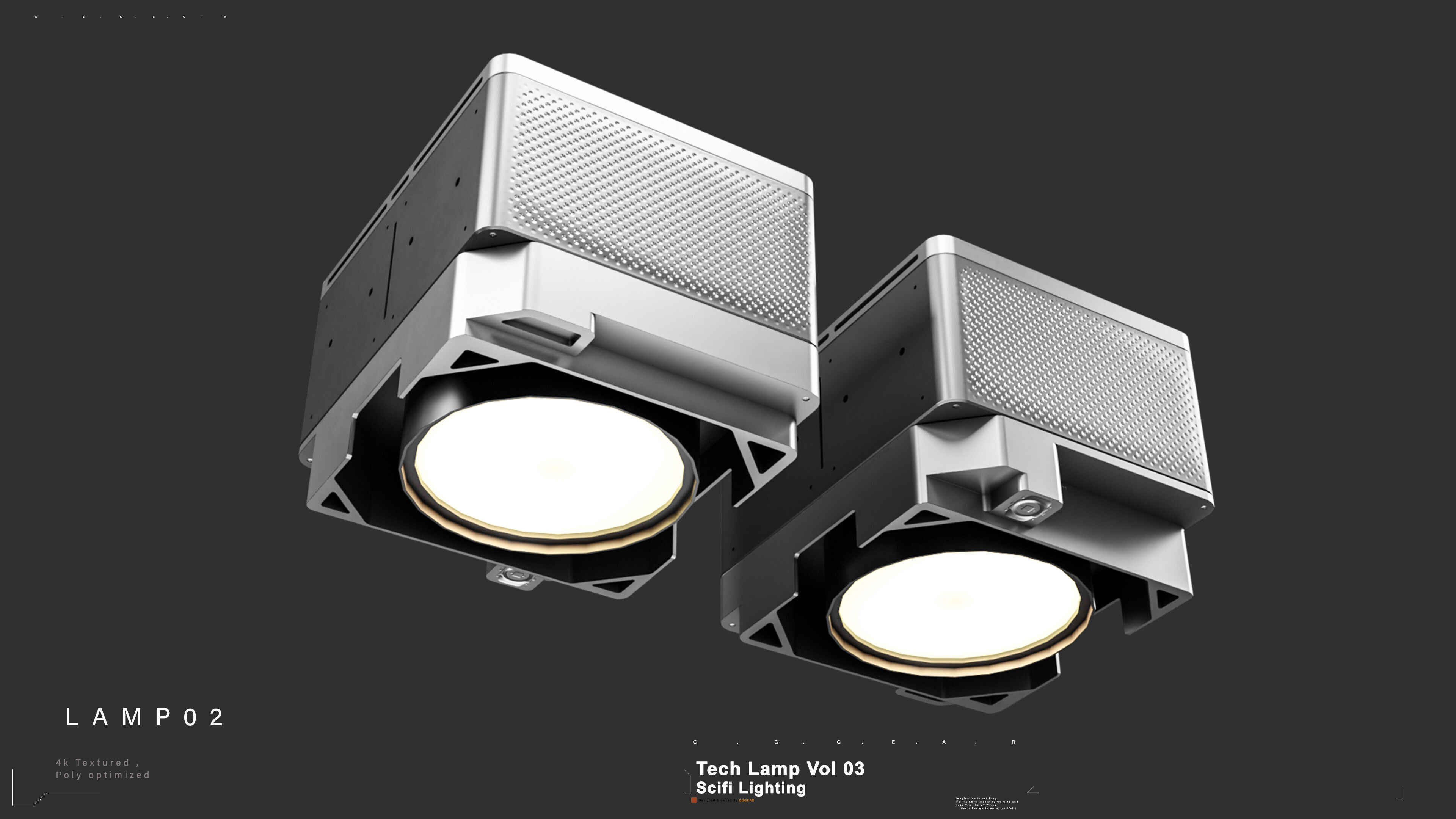 Technical Lamp VOL 03 3D model_2
