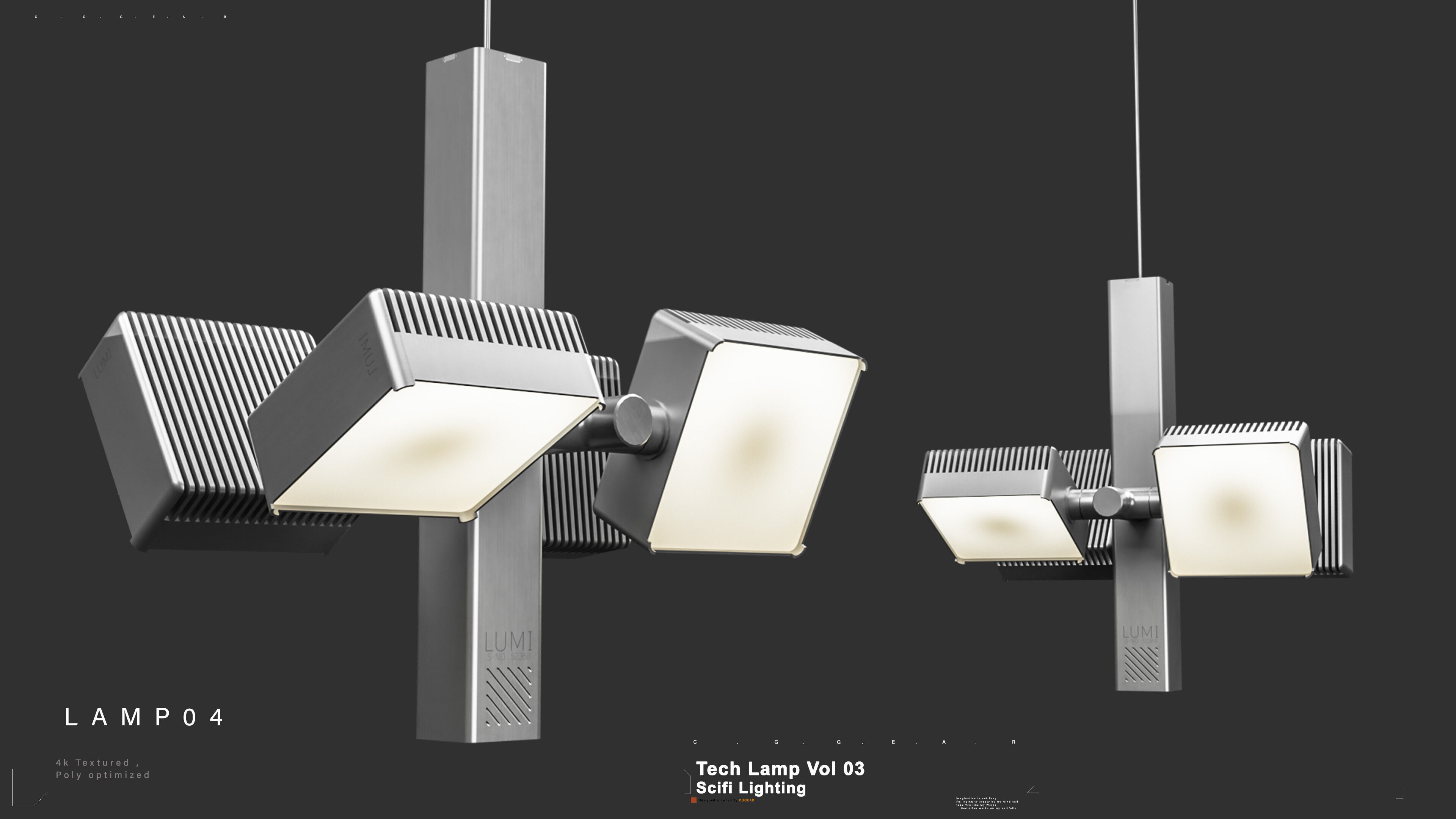 Technical Lamp VOL 03 3D model_4