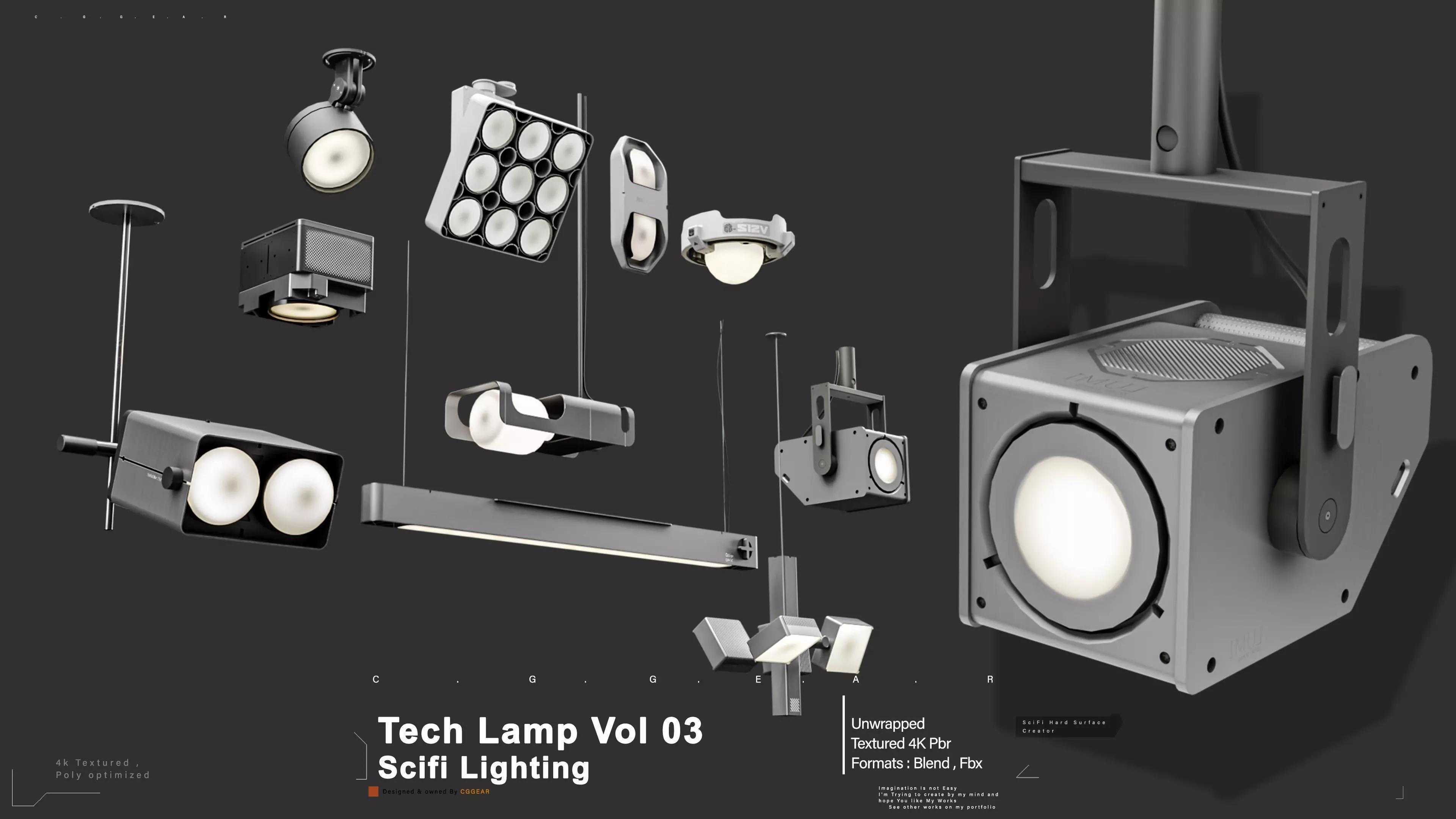 Technical Lamp VOL 03 3D model_0