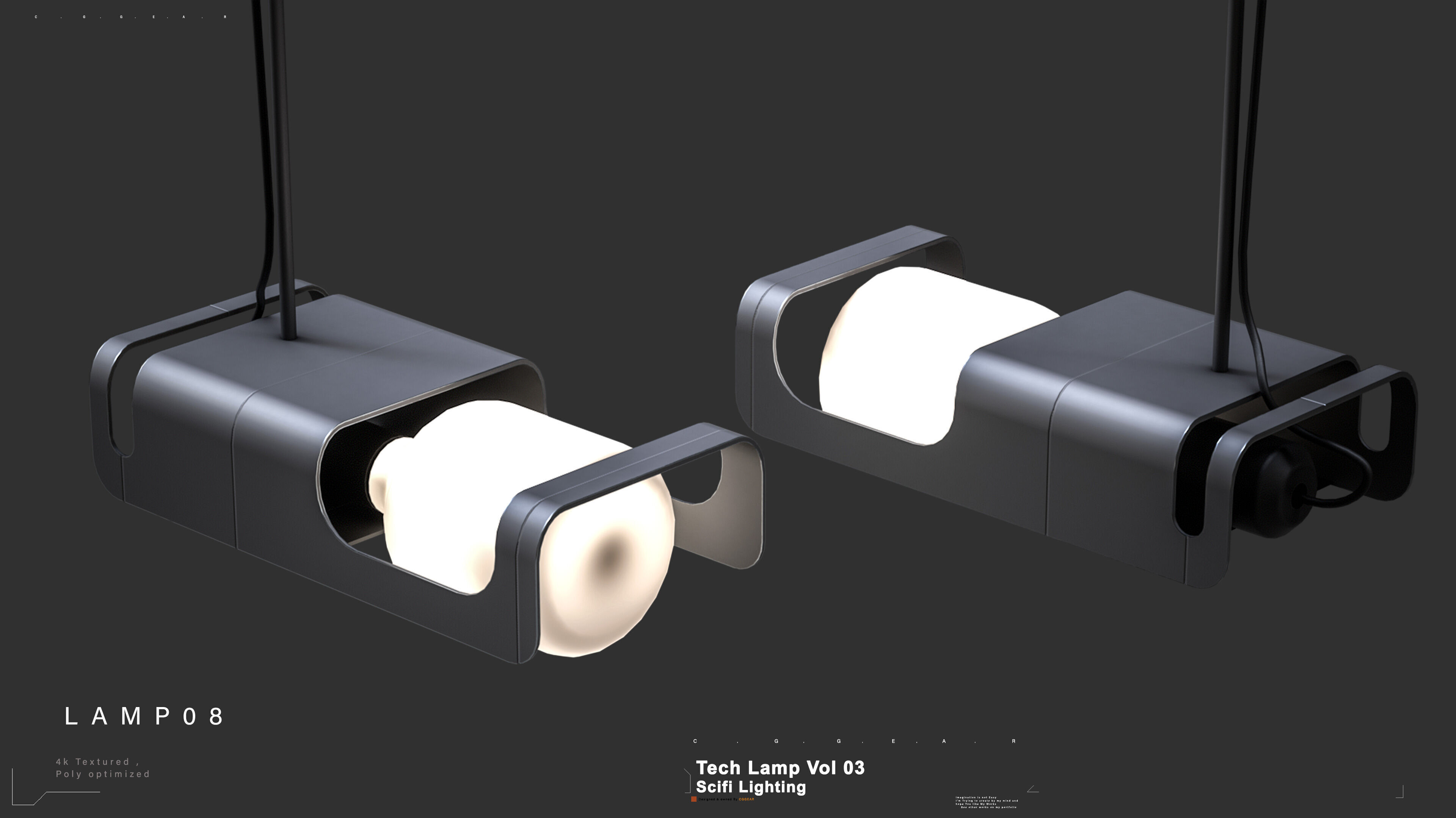 Technical Lamp VOL 03 3D model_8