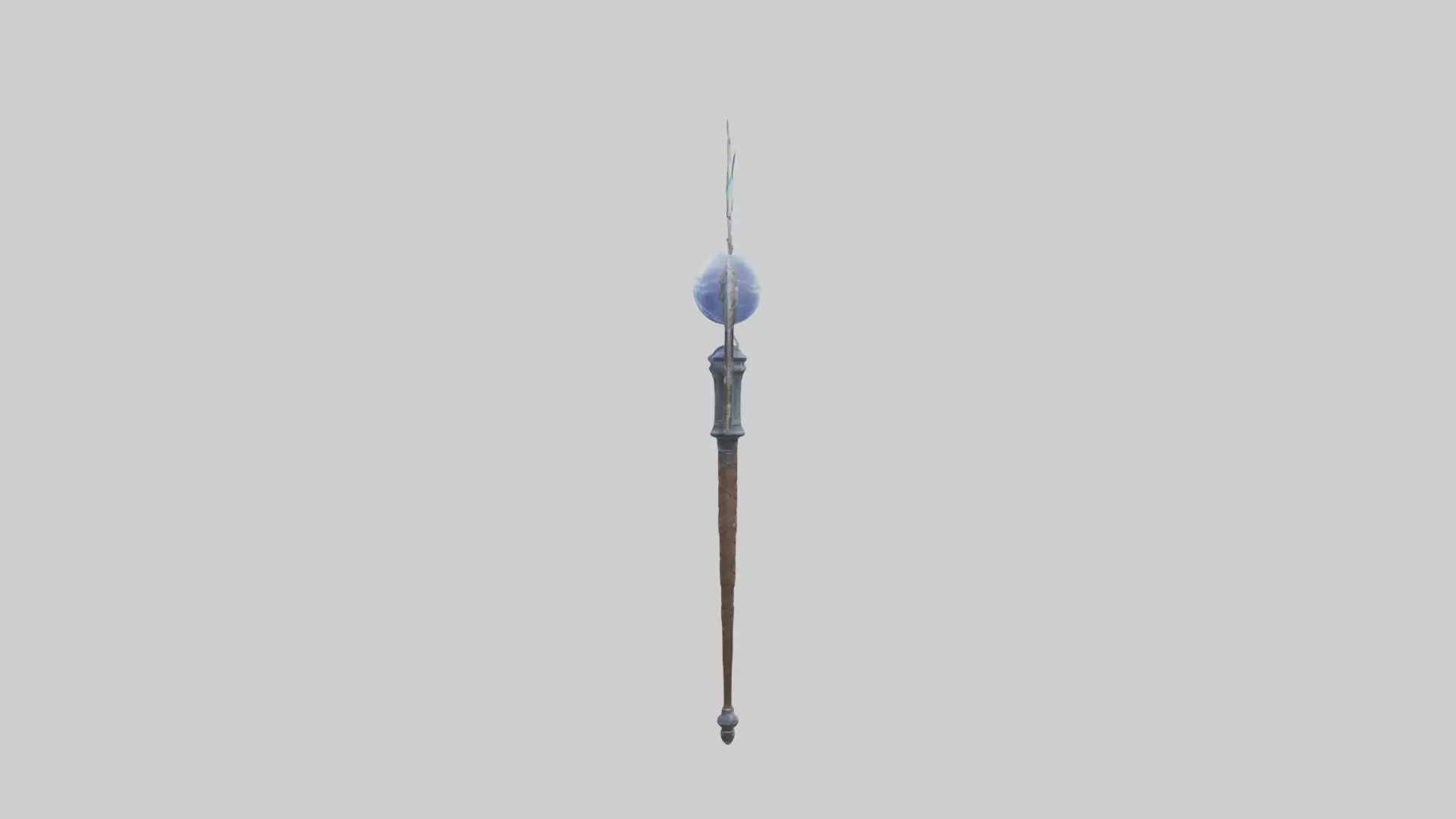 Lightning Staff model Low-poly 3D model_0