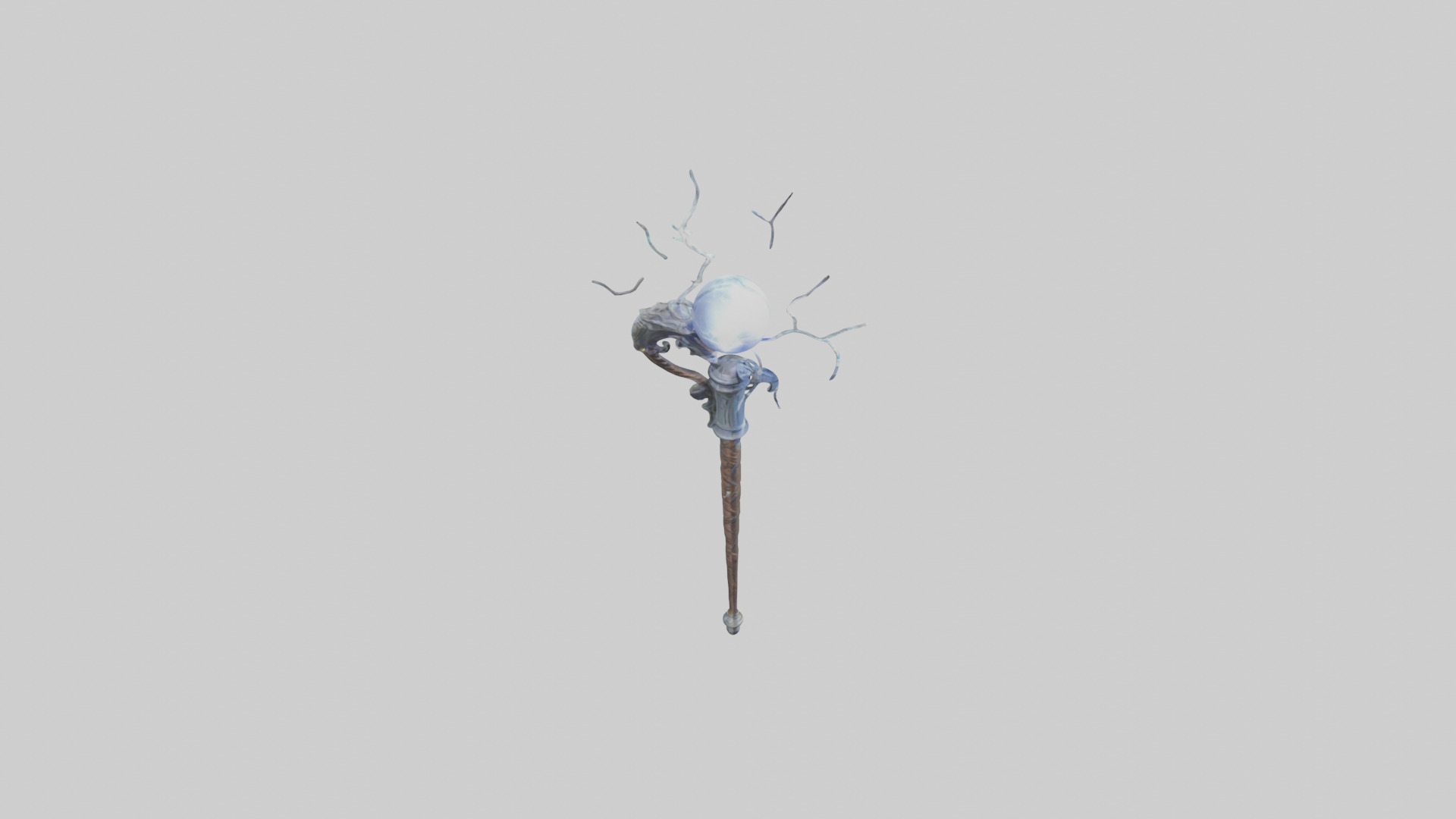 Lightning Staff model Low-poly 3D model_18
