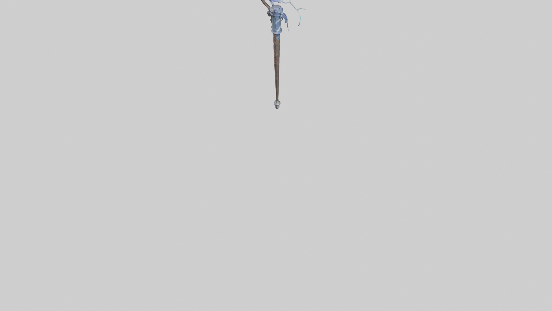 Lightning Staff model Low-poly 3D model_6