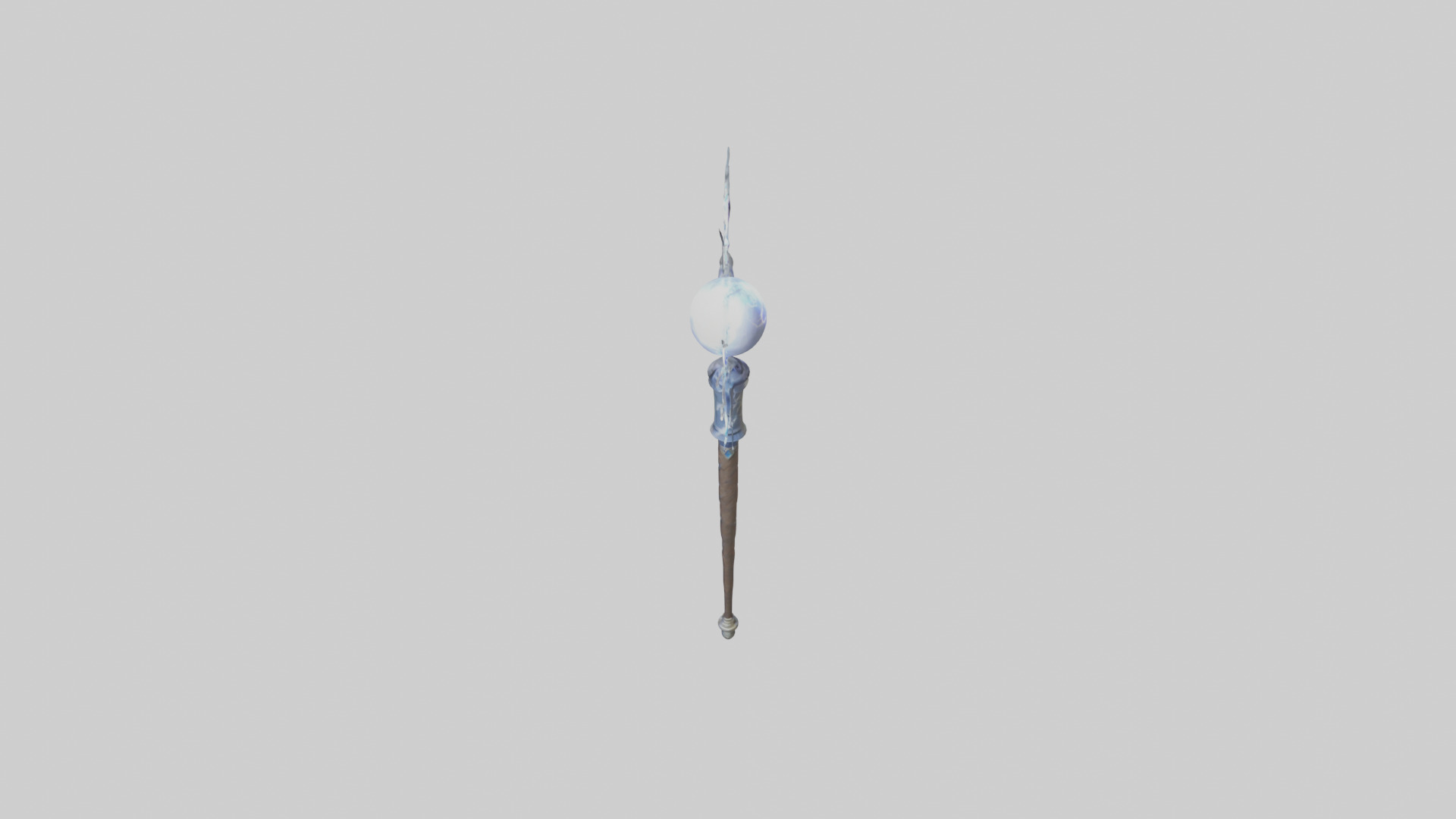 Lightning Staff model Low-poly 3D model_16