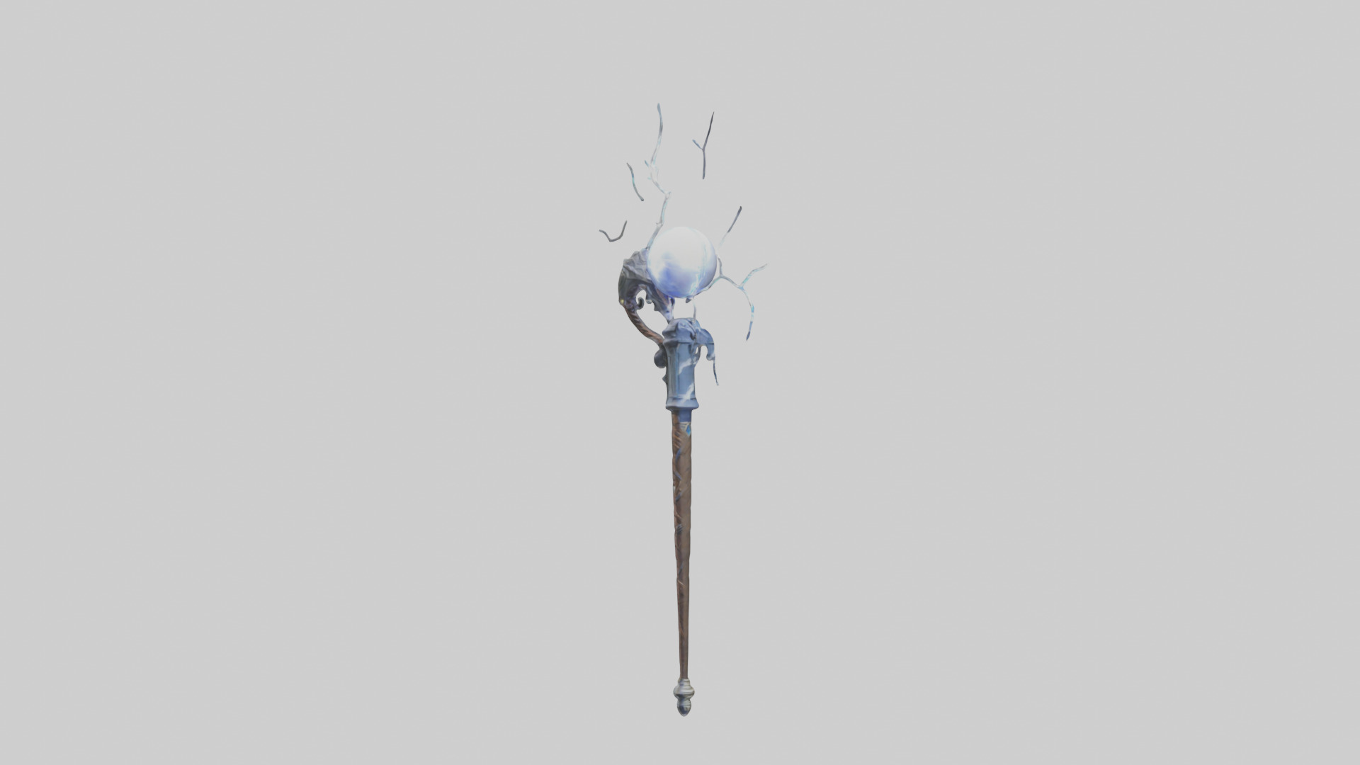 Lightning Staff model Low-poly 3D model_11