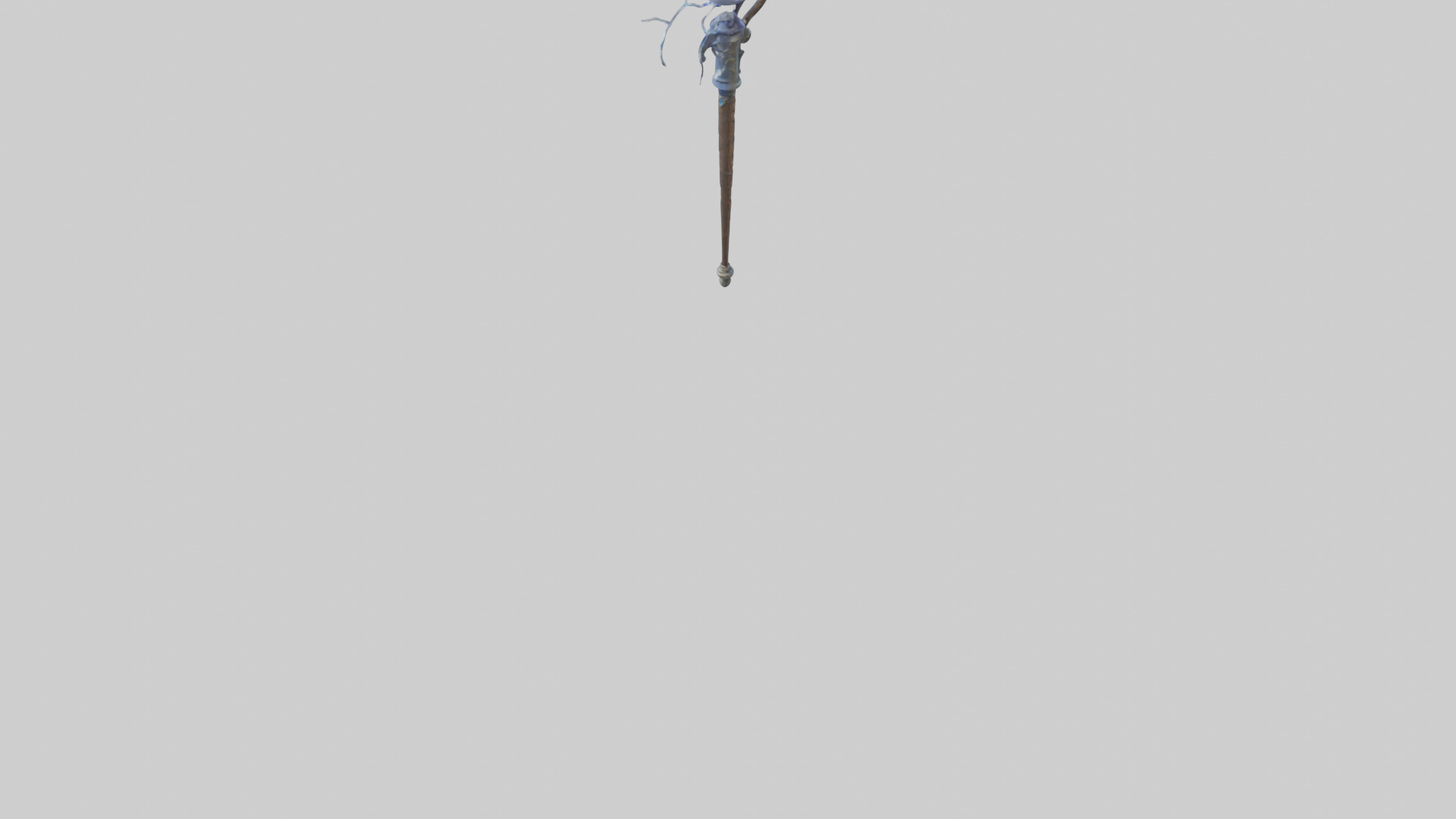 Lightning Staff model Low-poly 3D model_5