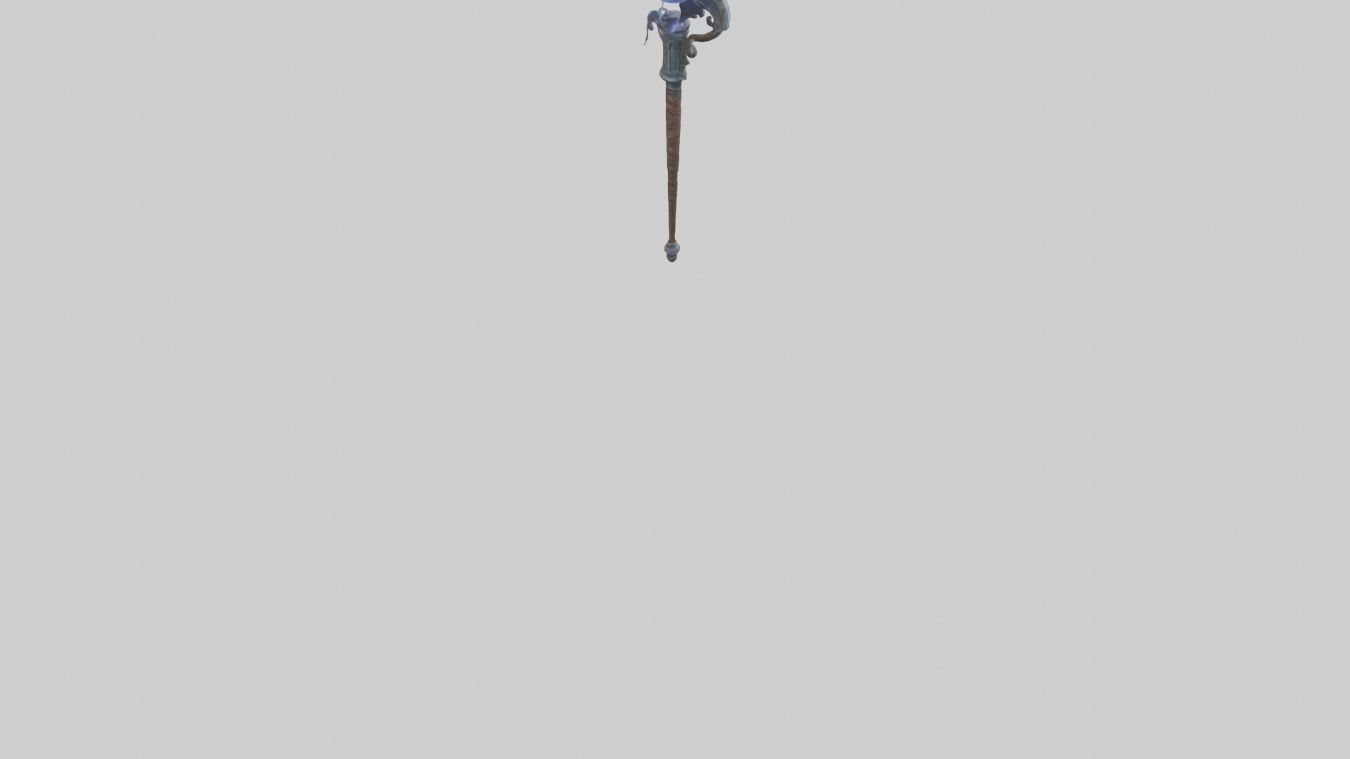 Lightning Staff model Low-poly 3D model_3