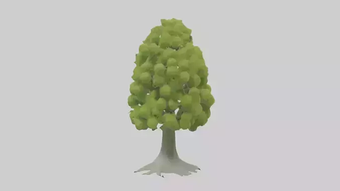 Lime tree model Low-poly 3D model