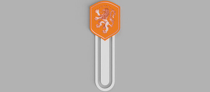 Netherlands National Football Team Holland Crest Logo Bookmark Free 3D print model