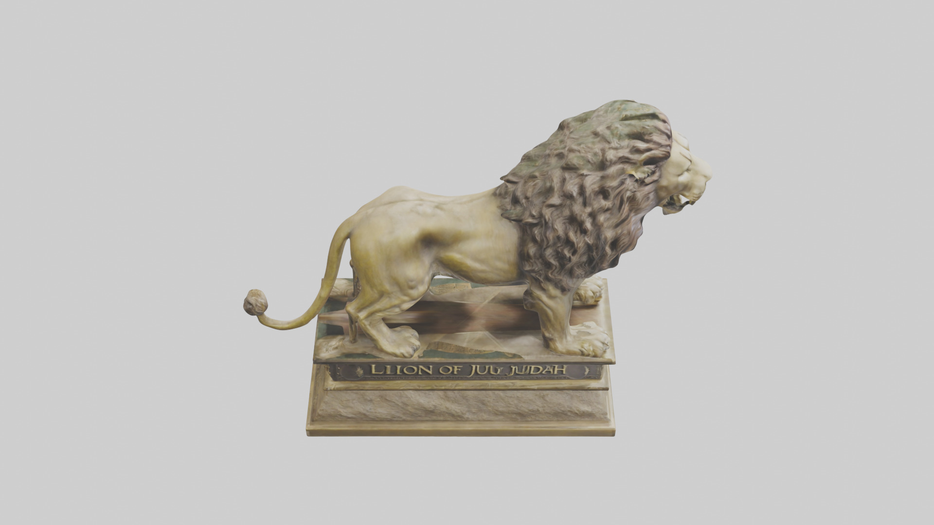 Lion of Judah statue model Low-poly 3D model_18
