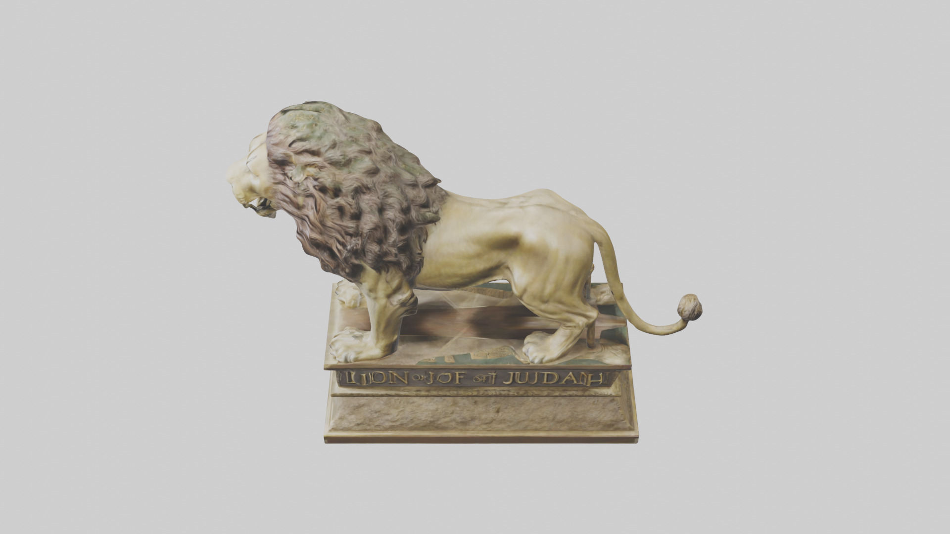 Lion of Judah statue model Low-poly 3D model_17