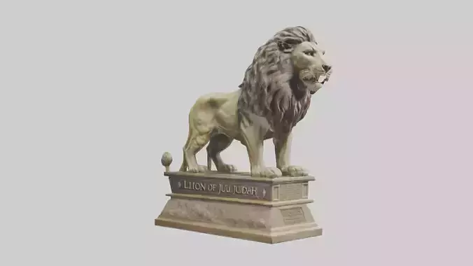 Lion of Judah statue model