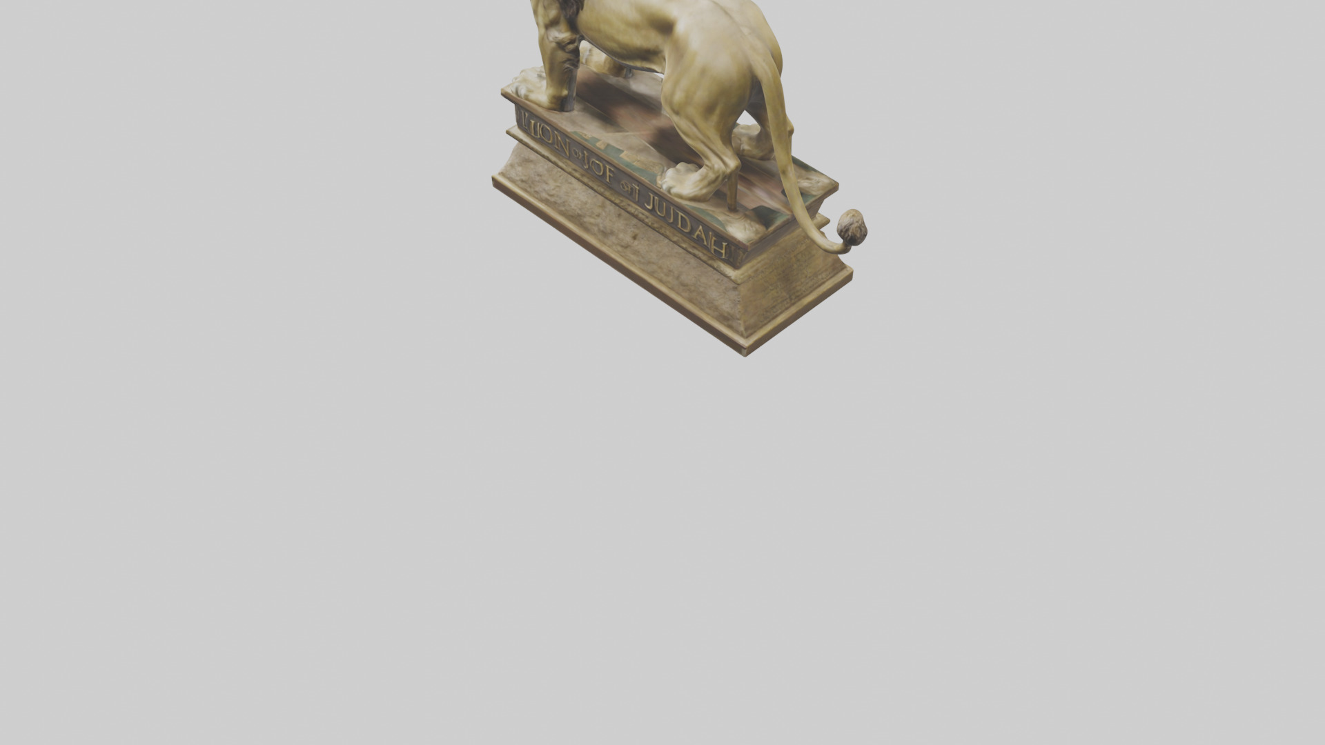 Lion of Judah statue model Low-poly 3D model_5