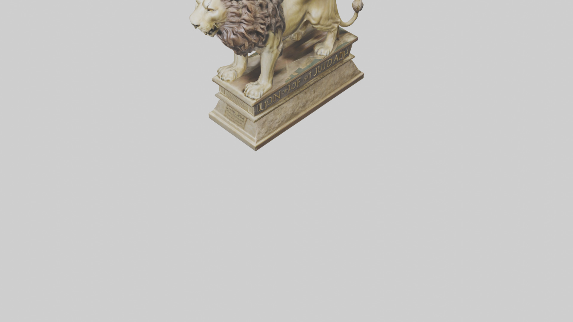 Lion of Judah statue model Low-poly 3D model_7