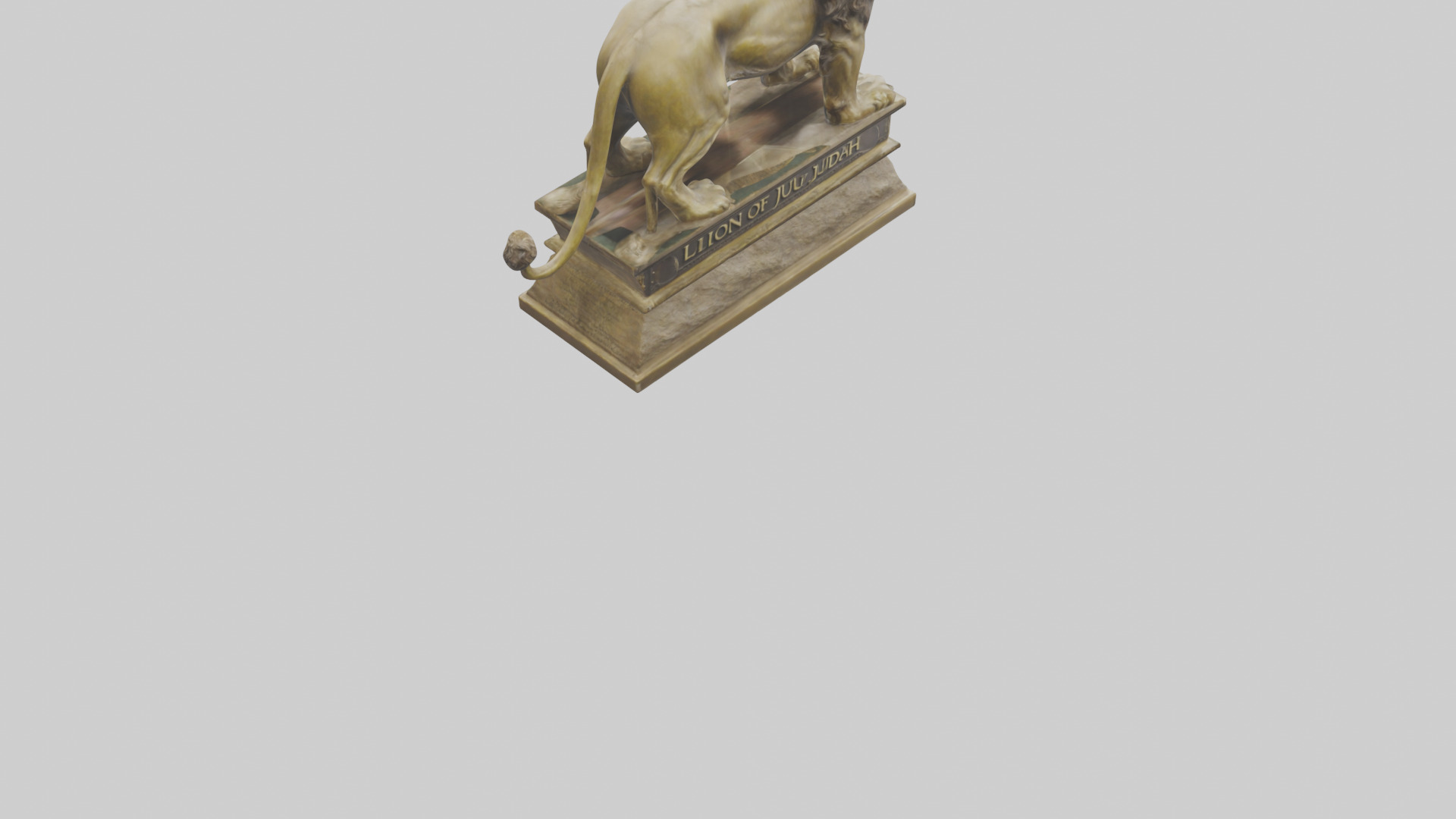 Lion of Judah statue model Low-poly 3D model_6