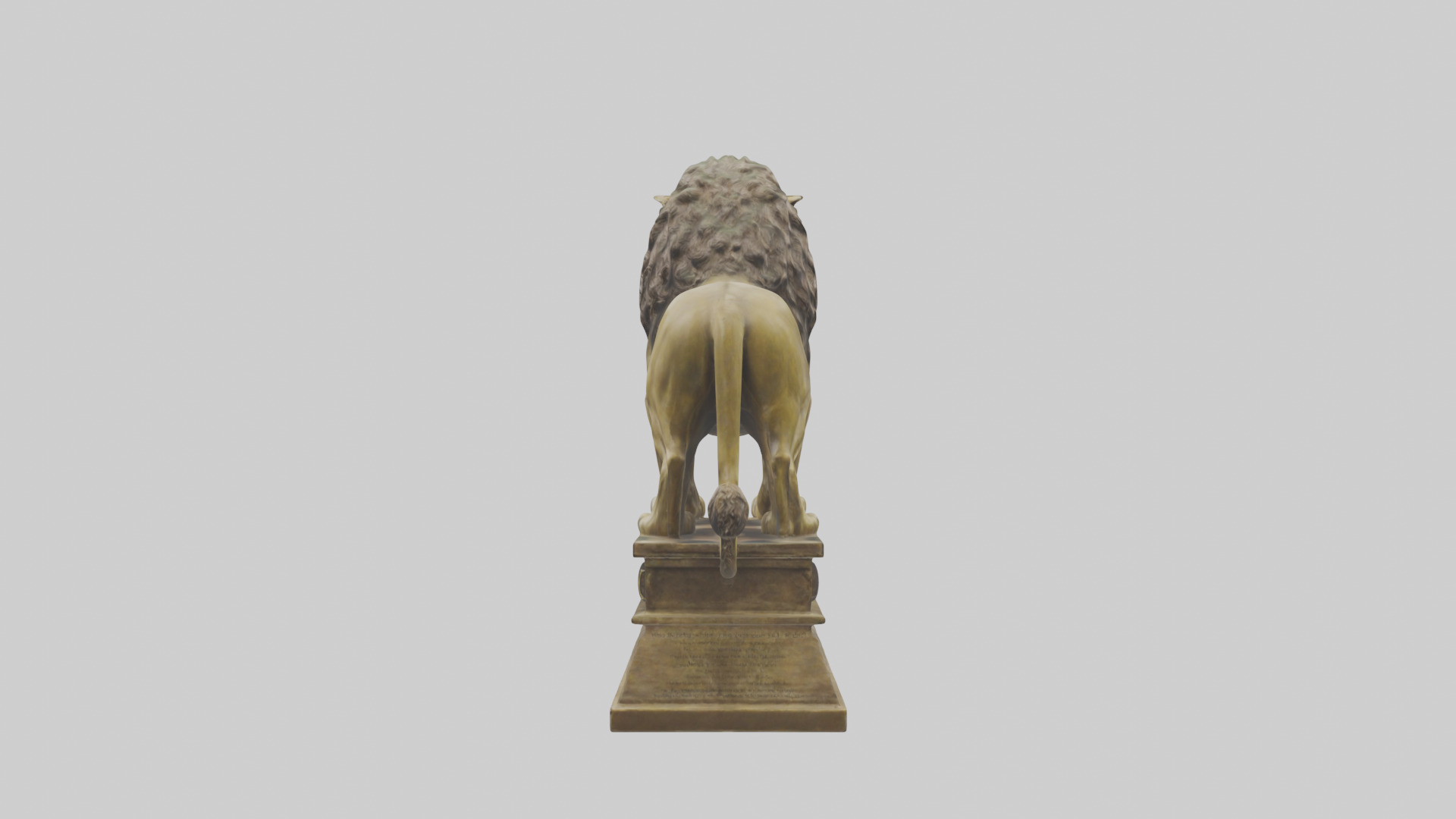 Lion of Judah statue model Low-poly 3D model_2