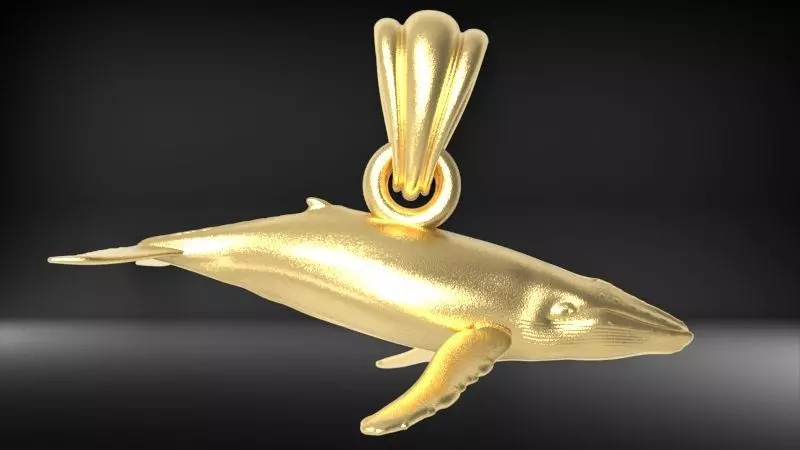 Humpback Whale Pendant 3D print model