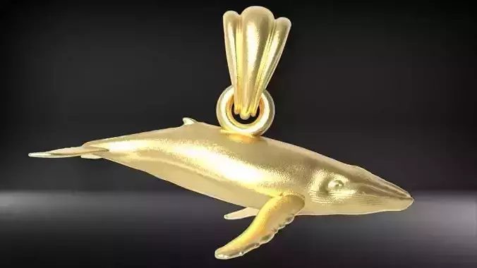Humpback Whale Pendant 3D print model