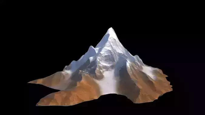 Makalu Mountain 3d Model