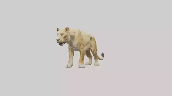 Lioness hunting model