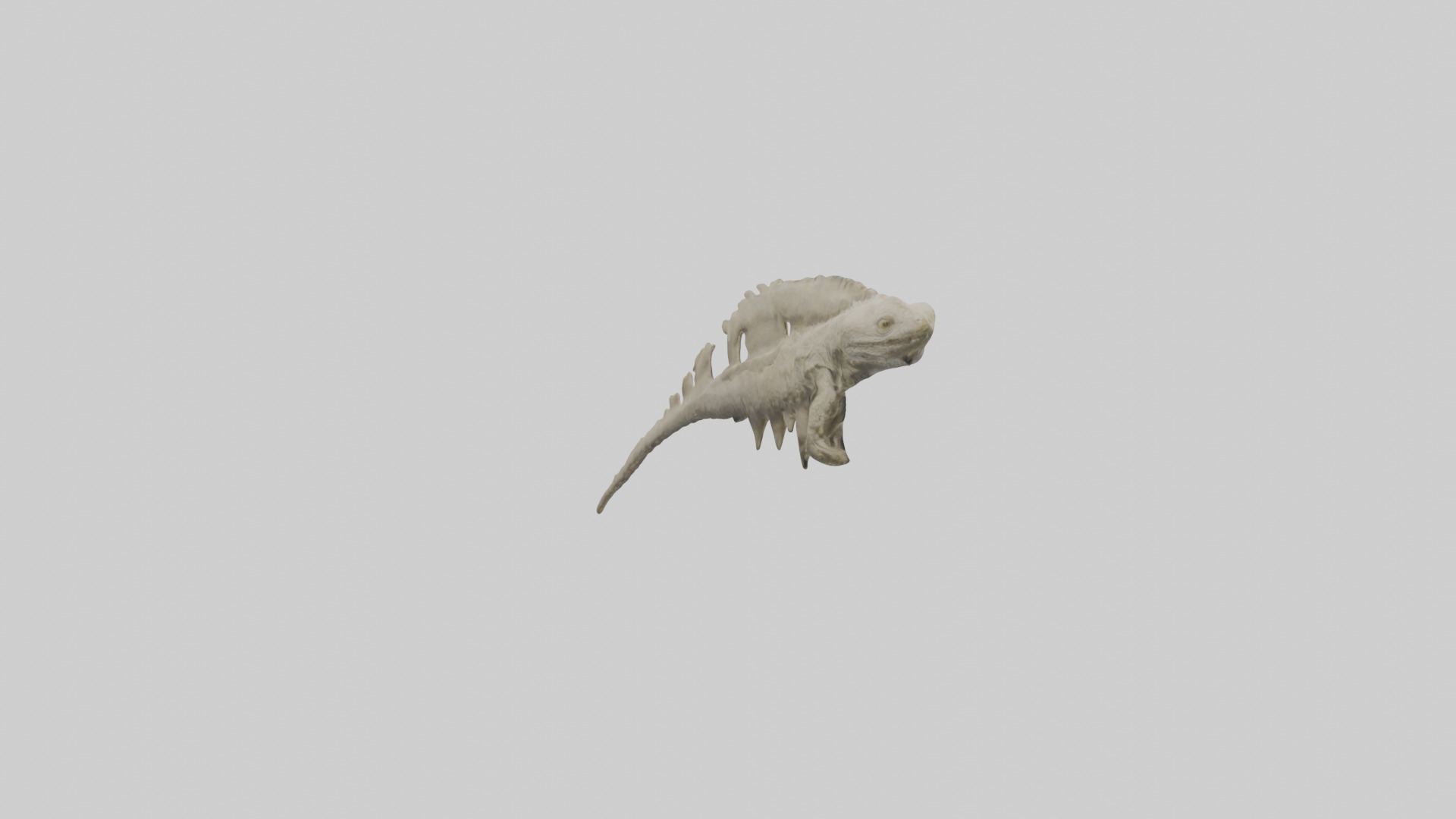 Lizard Spine Low-poly 3D model_2