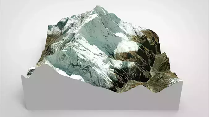 Mountain landscape Machapuchare Himalayas Nepal