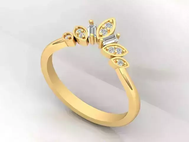 Crown Band Wedding Ring
