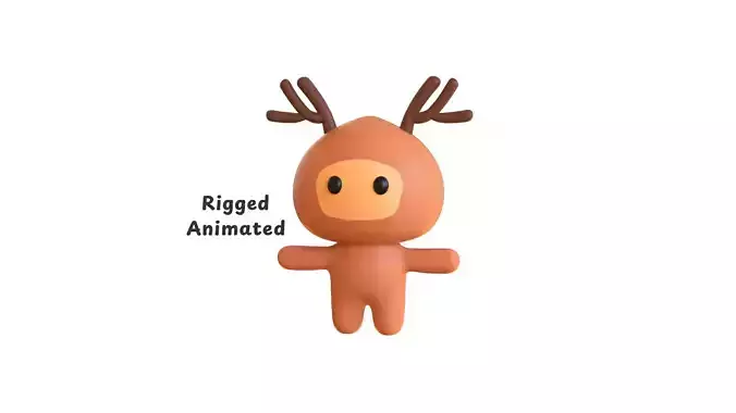 Low-Poly Character006 Mascot Animated 