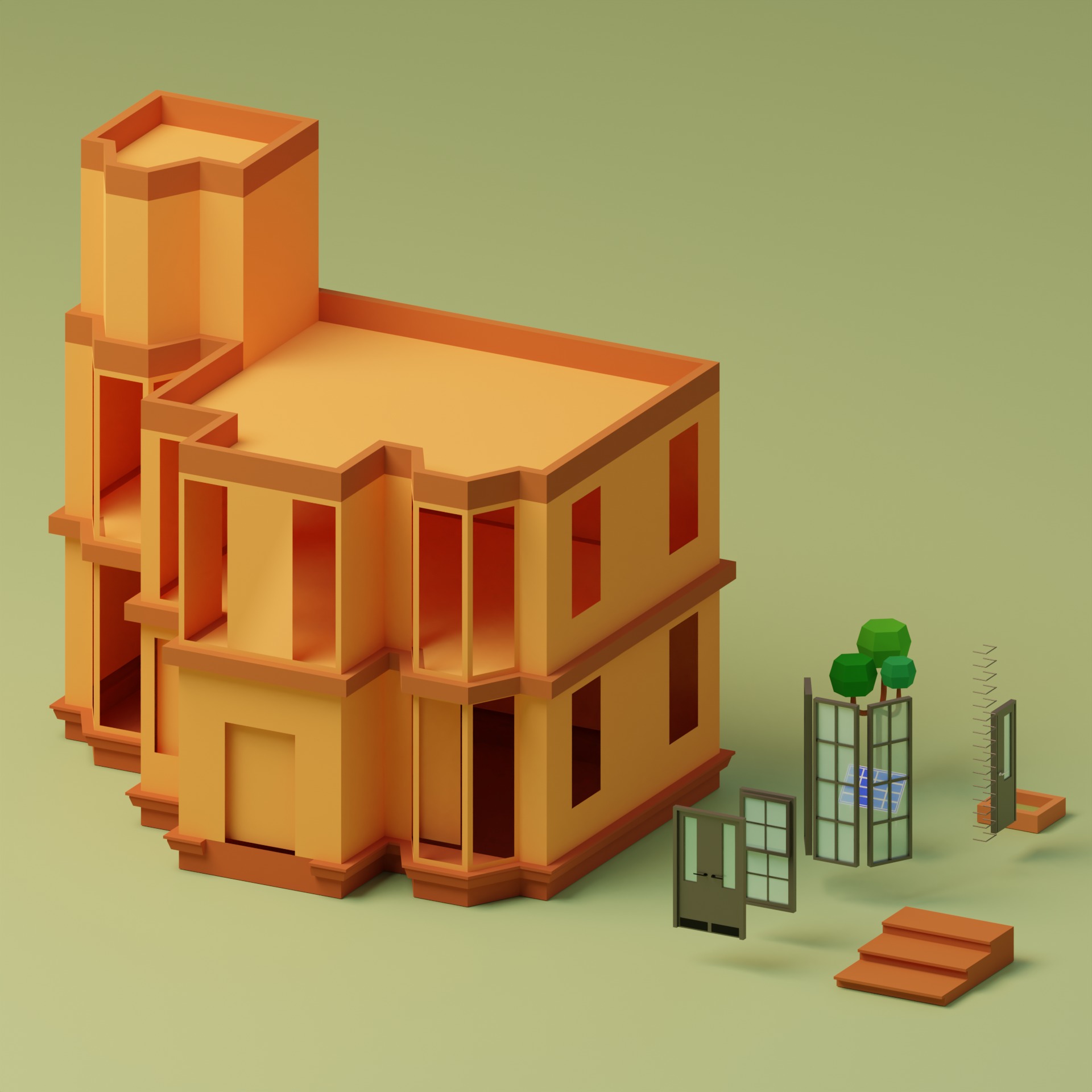 Lowpoly Houses Collection 1 _26