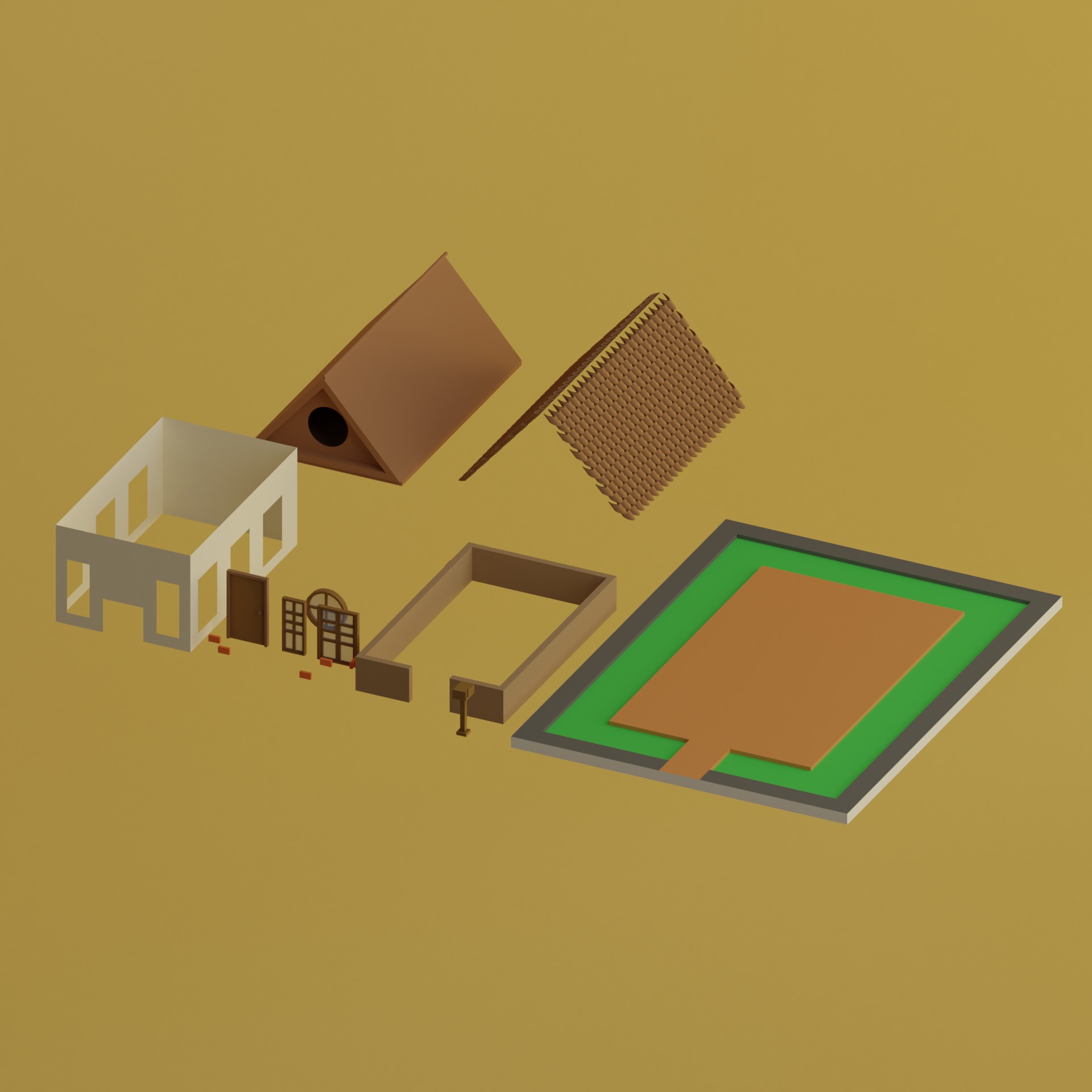 Lowpoly Houses Collection 1 _11