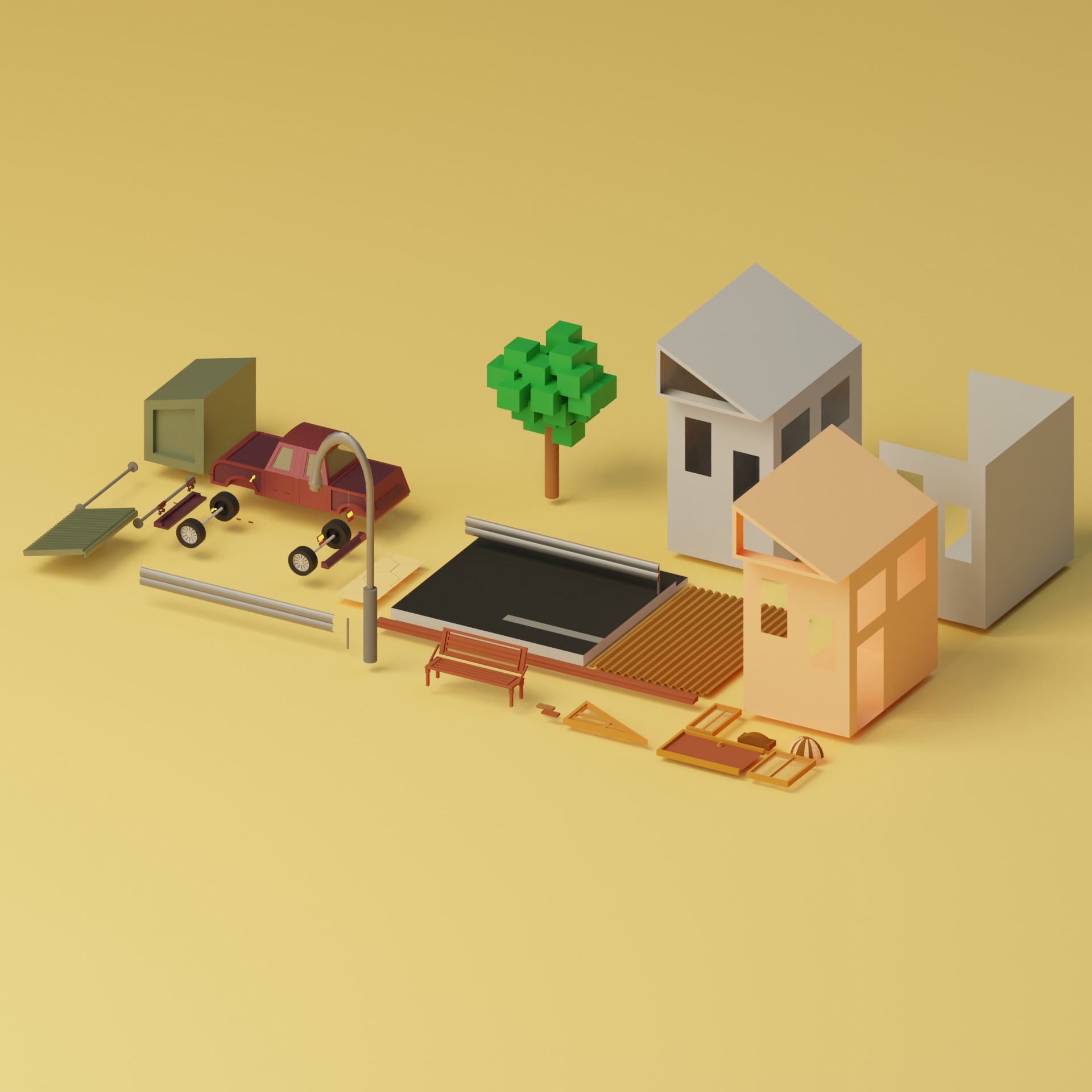 Lowpoly Houses Collection 1 _15