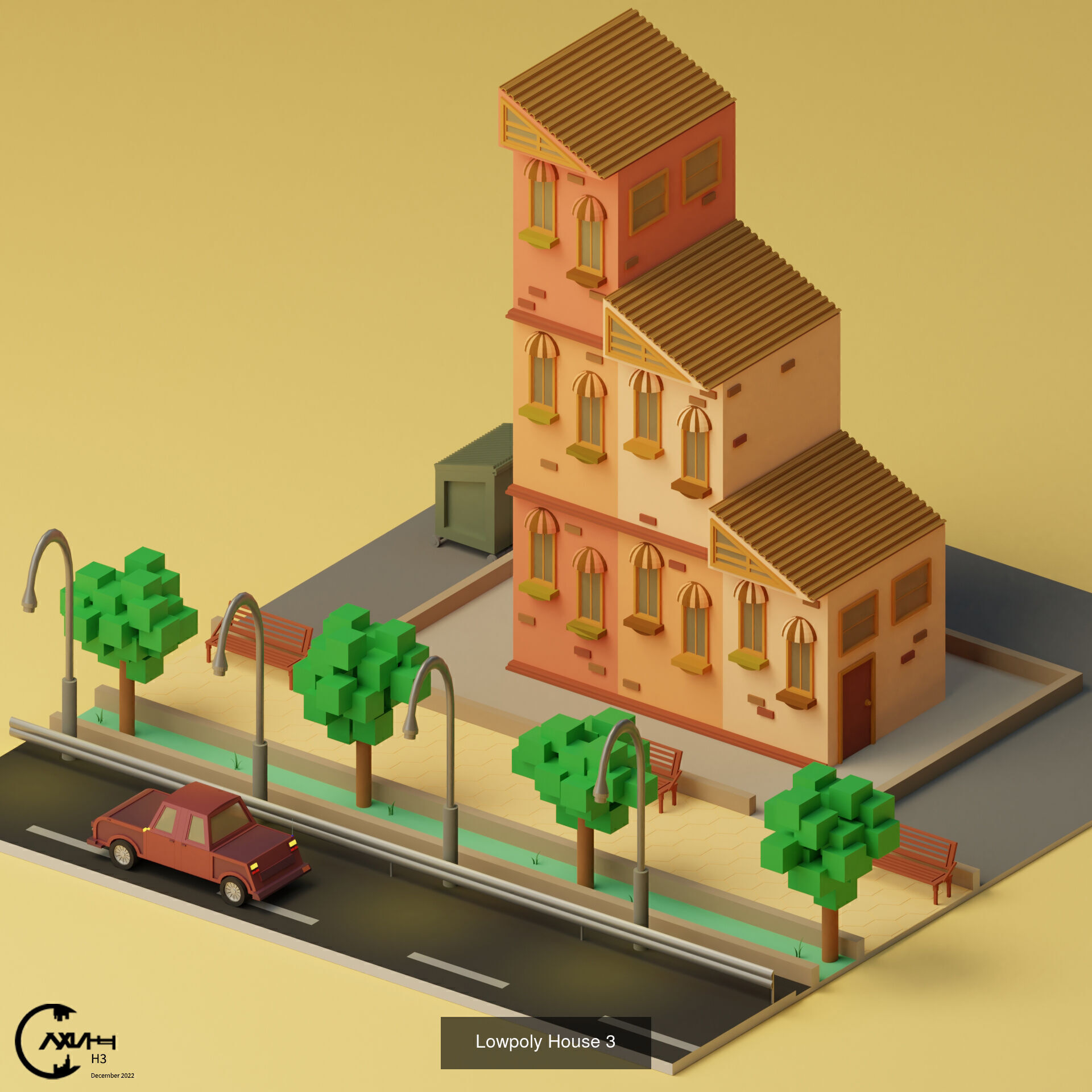 Lowpoly Houses Collection 1 _4