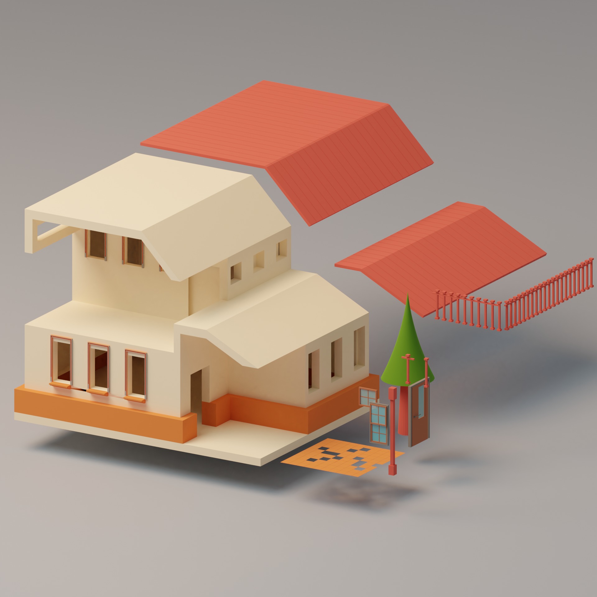 Lowpoly Houses Collection 1 _27
