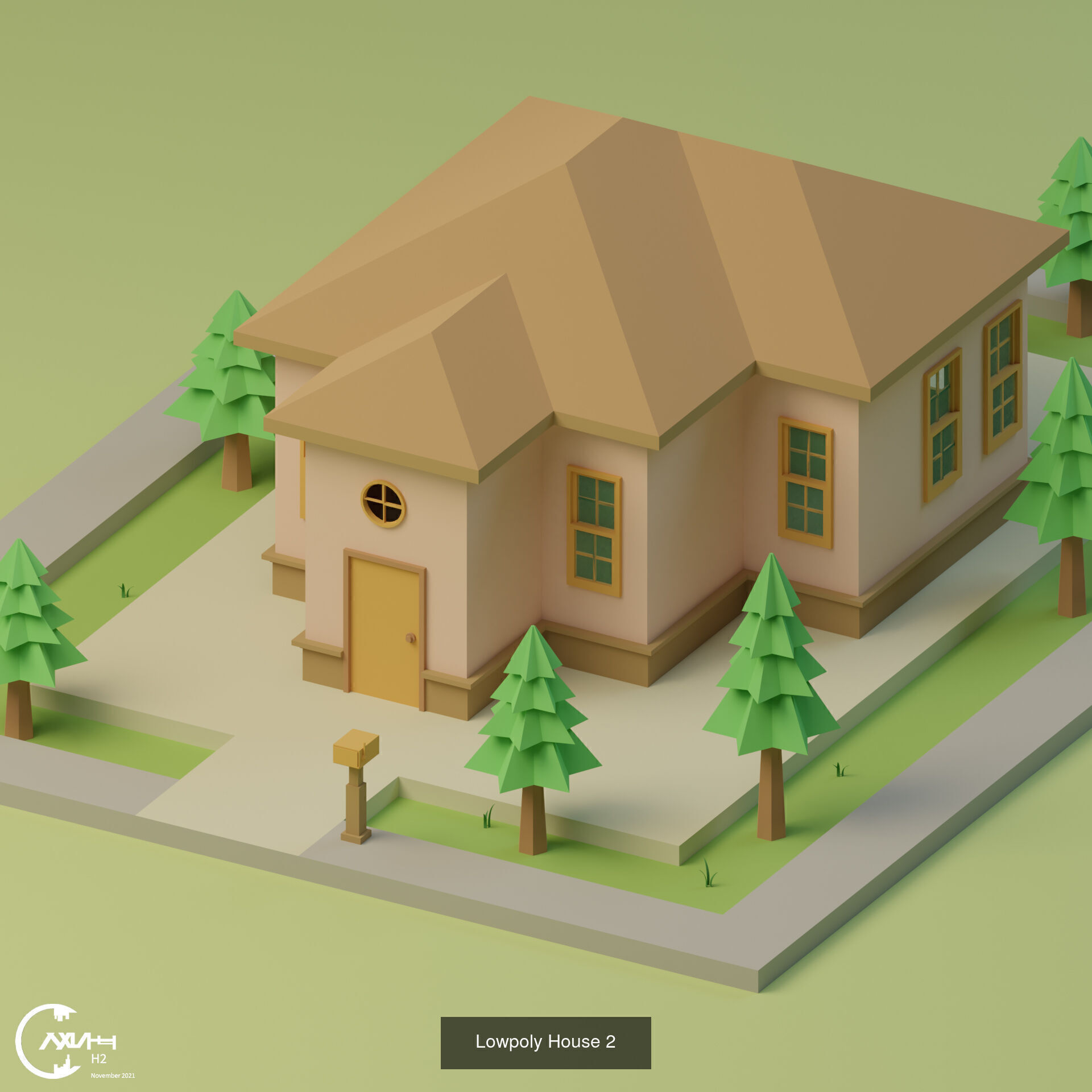 Lowpoly Houses Collection 1 _3