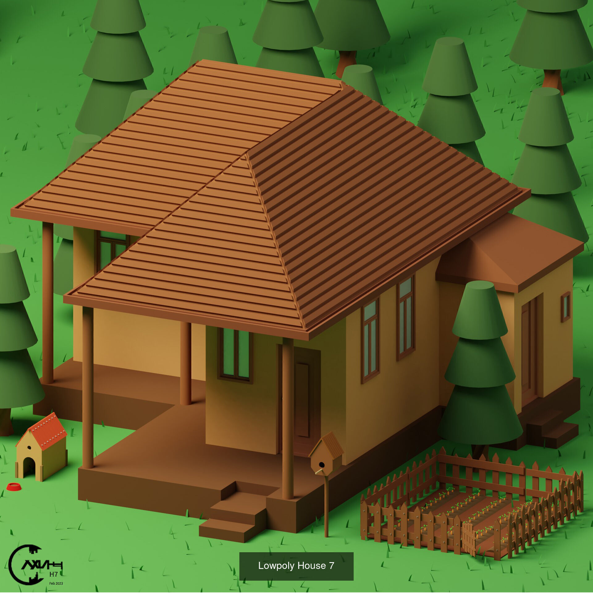 Lowpoly Houses Collection 1 _8