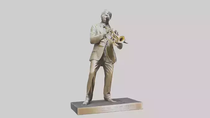 Louis Armstrong statue model