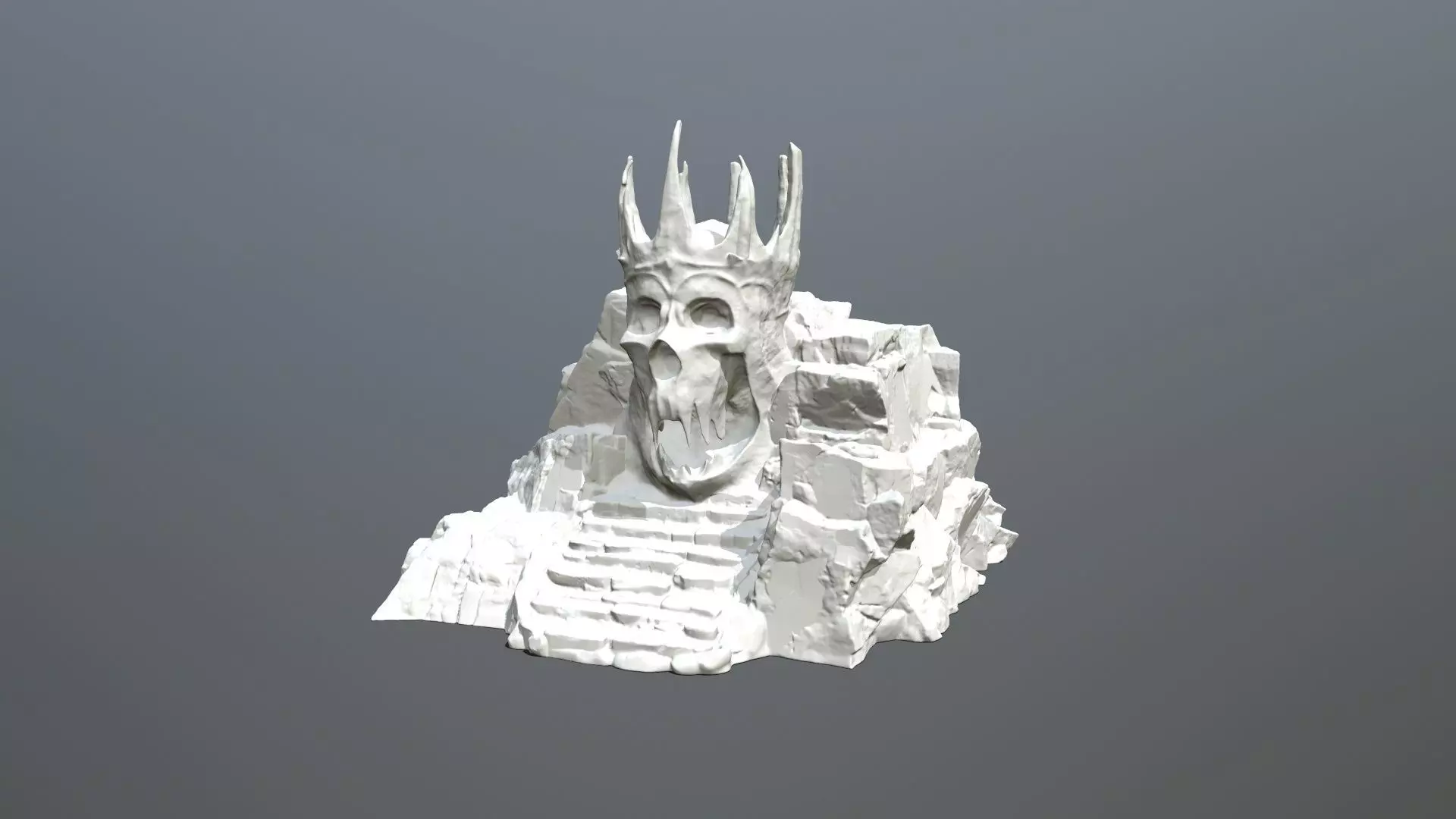 Skull Cave 3D print model_0