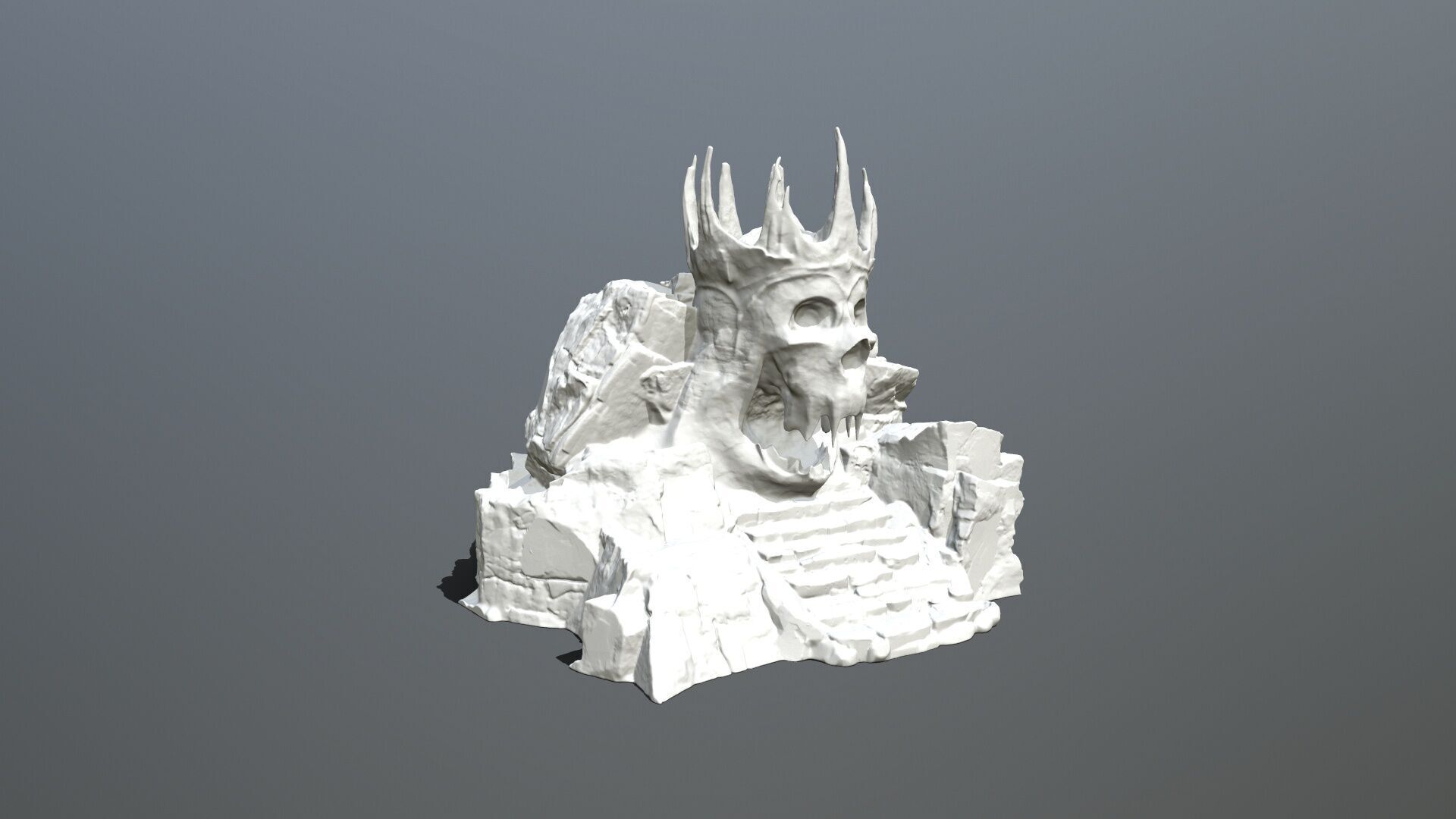 Skull Cave 3D print model_7